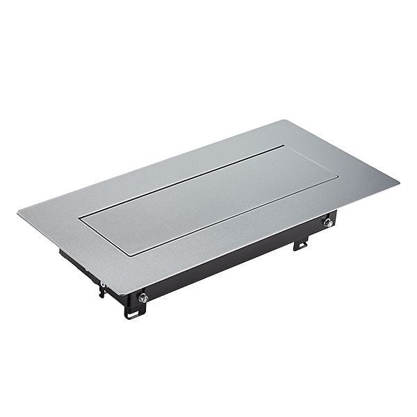 BACHMANN - Top Frame Auftisch Sym 4fach RAL9006 Gehäuse sw
