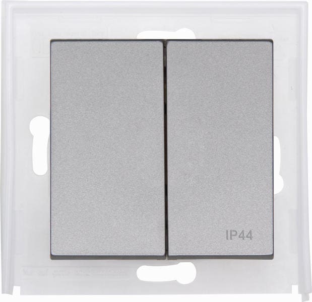 KOPP - HK07 IP44 D-Wippe stahl
