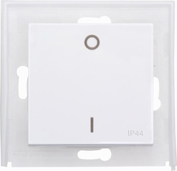 KOPP - HK07 IP44 2-pol Wippe o.L. r-wei