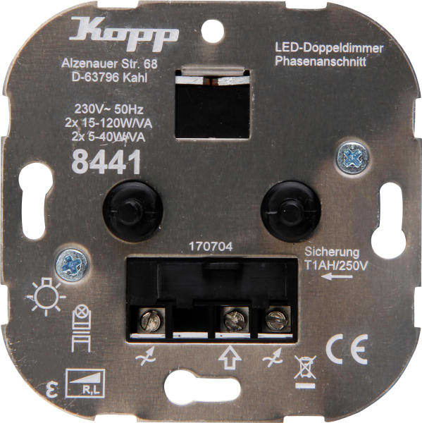 KOPP - Doppel-Dimmer 2x15-120W/VA