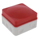 WISKA - Abzweigkasten 2,5mm², Deckel rot, lichtgrau