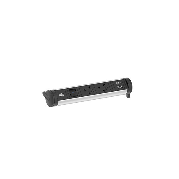 BACHMANN - CYCLE Base 2xUK 1xSchalter 1xUSB A/C 22W 0,2m