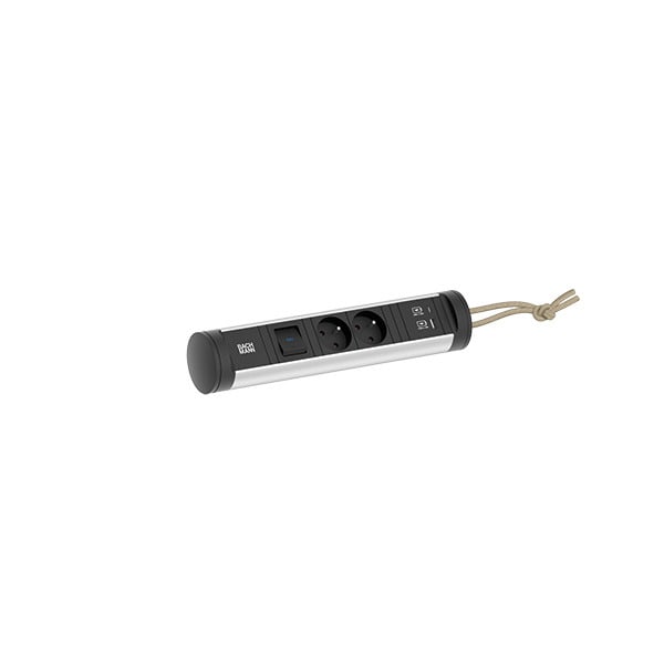 BACHMANN - CYCLE Loop 2xUTE 1xSchalter 1xUSB A/C 22W 2,5m CEE7/7