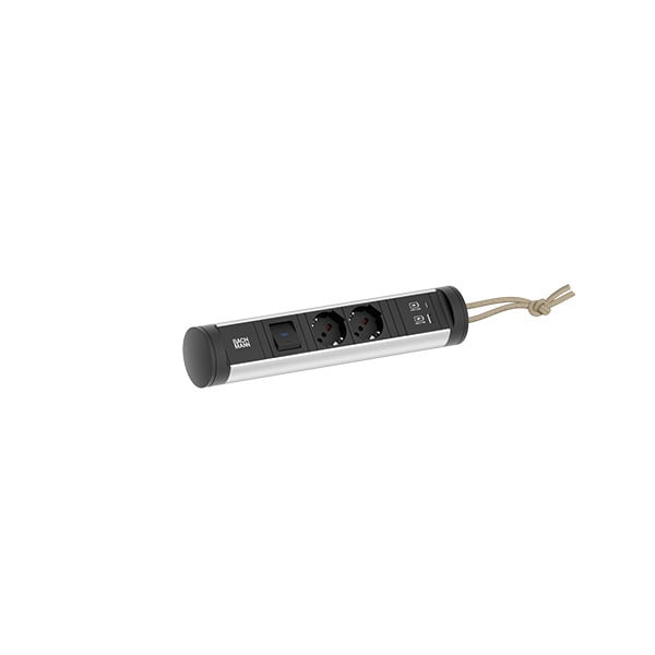 BACHMANN - CYCLE Loop 2xP40 1xSchalter 1xUSB A/C 22W 2,5m ITA
