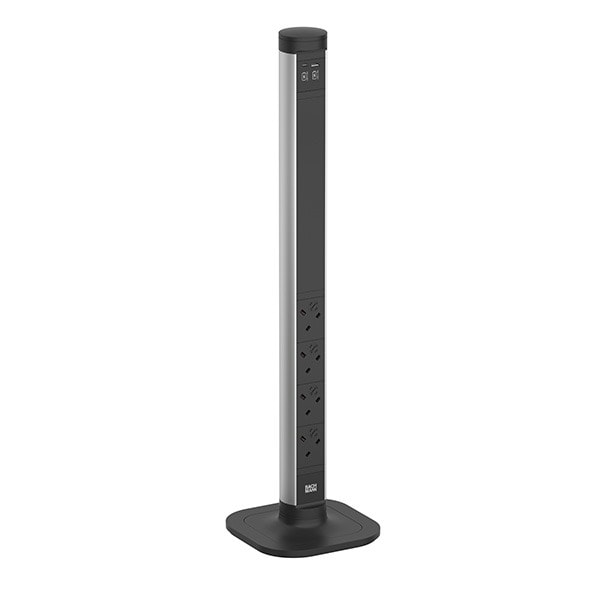 BACHMANN - CYCLE Pole L 4xUK 1xUSB A/C 22W 2,5m UK