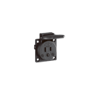 ABL-SURSUM - Einbausteckdose USA / Kanada, schwarz, 125 V/15 A