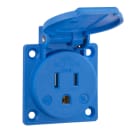 ABL-SURSUM - Einbausteckdose USA / Kanada, blau, 125 V/15 A