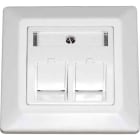DÄTWYLER - Anschlussdose UPk für 2xRJ45 Keystone-Modul RAL9010