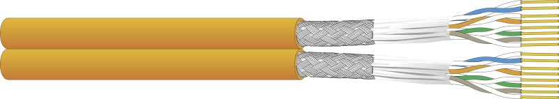 DÄTWYLER - Datenkabel Kat7 S/FTP duplex 2x(4x2xAWG23/1) LS0H