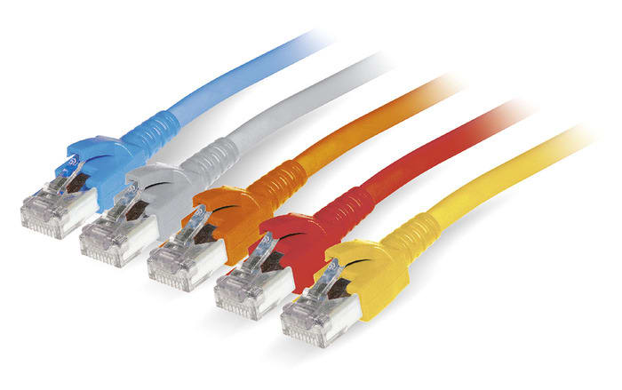 DÄTWYLER - Patchkabel Kat.6A S/FTP halogenfrei LSHF(LSOH) 0,5m rot