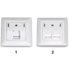 DÄTWYLER - Anschlussdose UPk für 1xRJ45 Keystone-Modul RAL9010