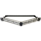 DÄTWYLER - Patchpanel 48 Port 1HE leer gewinkelt für Keystone-Module