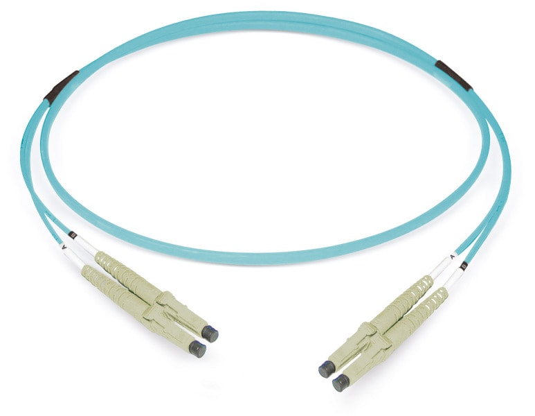 DÄTWYLER - LWL-Patchkabel 2G50/125 OM3 LC-D/LC-D 2m Figure 8 türkis
