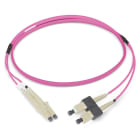 DÄTWYLER - LWL-Patchkabel 2G50/125 OM4 LC-D/SC-D 1m Figure 8 violett