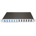 DÄTWYLER - LWL Spleissbox 1HE 12xSC-Duplex für 24Fasern OS2 G.652.D BLO RAL7035
