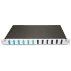 DÄTWYLER - LWL Spleissbox 1HE 12xSC-Duplex für 24Fasern OM3 RAL7035