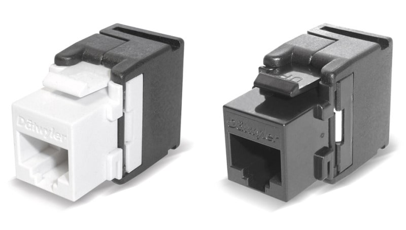 DÄTWYLER - Keystone Modul RJ45 toolless UTP Kat.6 schwarz