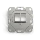 DÄTWYLER - Keystone Datendose 2-Port leer designfähig TAE o. Abdeckung