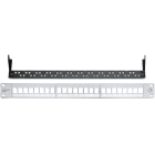 DÄTWYLER - Patchpanel 24Port 1HE leer für KU-T UTP-Module Keystone RAL7035 lichtgrau