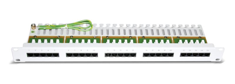DÄTWYLER - Telefonpatchpanel Kat.3 25xRJ45 1HE RAL9005 schwarz