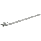 DEHN - Dachleitungshalter UNIsnap NIRO/K-grau H 16mm Rd 8mm m. geprägt. Strebe L 475mm