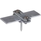 DEHN - Flachbandhalter f. Fl 30mm St/tZn m. Holzschraube 5x50mm