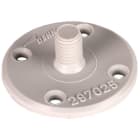 DEHN - Befestigungsplatte D 40mm Kunststoff m. Gewindebolzen M8 m. 4 Bef.-Bohrungen