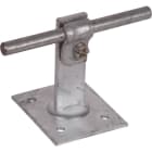 DEHN - Dachleitungshalter DEHNQUICK St/tZn f. Rd 6-10mm m. Befestigungsplatte 50x60mm