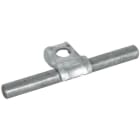 DEHN - Einschraubenüberleger-DEHNQUICK St/tZn f. Rd 6-10mm B 8,5mm