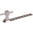 DEHN - Dachleitungshalter UNIsnap NIRO/K-grau H 36mm Rd 8mm m. geprägt. Strebe L 205mm