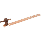 DEHN - Dachleitungshalter UNIsnap Cu/K-braun H 36mm Rd 8mm m. geprägt. Strebe L 335mm