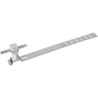 DEHN - Dachleitungshalter UNIsnap NIRO/K-grau H 36mm Rd 8mm m. geprägt. Strebe L 335mm