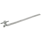 DEHN - Dachleitungshalter UNIsnap NIRO/K-grau H 36mm Rd 8mm m. geprägt. Strebe L 475mm