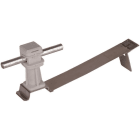 DEHN - Dachleitungshalter FLEXIsnap NIRO/K-grau H 36mm Rd 8mm m. Strebe f. Ziegelfalze