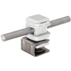 DEHN - Dachleitungshalter PLATTENsnap Niro 4-6 mm m. DEHNsnap H 16mm K-grau f. Rd 8mm