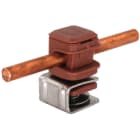 DEHN - Dachleitungshalter PLATTENsnap Niro 4-6 mm m. DEHNsnap H 16mm K-braun f. Rd 8mm