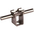 DEHN - Leitungshalter DEHNgrip NIRO f. Rd 8mm H 20mm m. Befestigungsbohrung 7,8mm