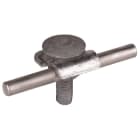 DEHN - Klemmbock Rd 6-10mm St/tZn m. Flachrundschraube u. Mutter M10