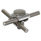 DEHN - MMV-Klemme NIRO f. Rd 6-8mm m. Flachrundschraube