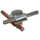 DEHN - MMV-Klemme Cu-St/tZn f. Rd 6-8mm m. Flachrundschraube u. Mutter