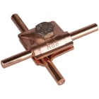DEHN - MV-Klemme Cu f. Rd 8mm m. Sechskantschraube