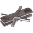 DEHN - SV-Klemme St/tZn f. Rd 7-10/7-10mm - Rd 7-10/Fl 40mm - Fl 40/40mm