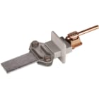 DEHN - Zweimetall-Trennklemme Cu-St/tZn m.KS-Verbinder f.6-10/Fl 30-40mm m. Schirm