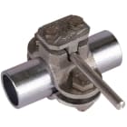 DEHN - Erdungsrohrschelle D 21mm m. Anschlussklemme Rd 4-10mm TG / St/tZn