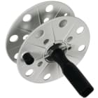 DEHN - Drahthaspel K-grau B 40mm m. Buchse leer