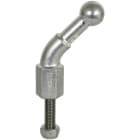 DEHN - Kugelfestpunkt D 25mm 45° abgewinkelt m. Gewindebolzen u. Mutter M16x45mm