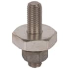 DEHN - Anschlussstück Ausf. D m. Gewindebolzen M16x65mm u. Mutter z. Anschrauben