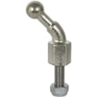 DEHN - Kugelfestpunkt D 20mm 45° abgewinkelt m. Gewindebolzen u. Mutter M12x30mm