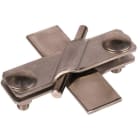 DEHN - SV-Klemme NIRO (V4A) f. Fl 40/40mm - Rd 7-10/7-10mm - Rd 7-10/Fl 40mm