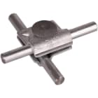 DEHN - MV-Klemme St/tZn f. Rd 10mm m. Flachrundschraube